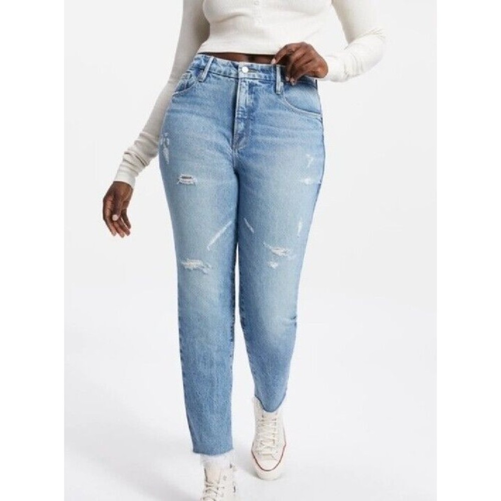 Good American Size 35 waist The Weekender Jeans NWOT